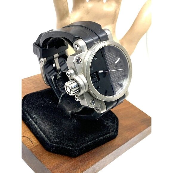 Oakley Gearbox Men's Watch Swiss Quartz Titanium Case Black Dial Rubber … - Picture 2 of 14